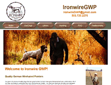 Tablet Screenshot of ironwiregwp.com